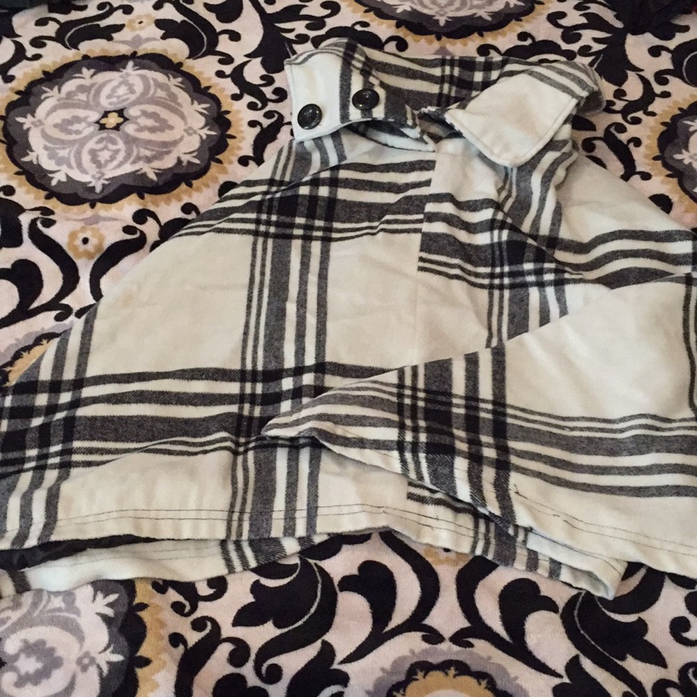 Plaid Poncho